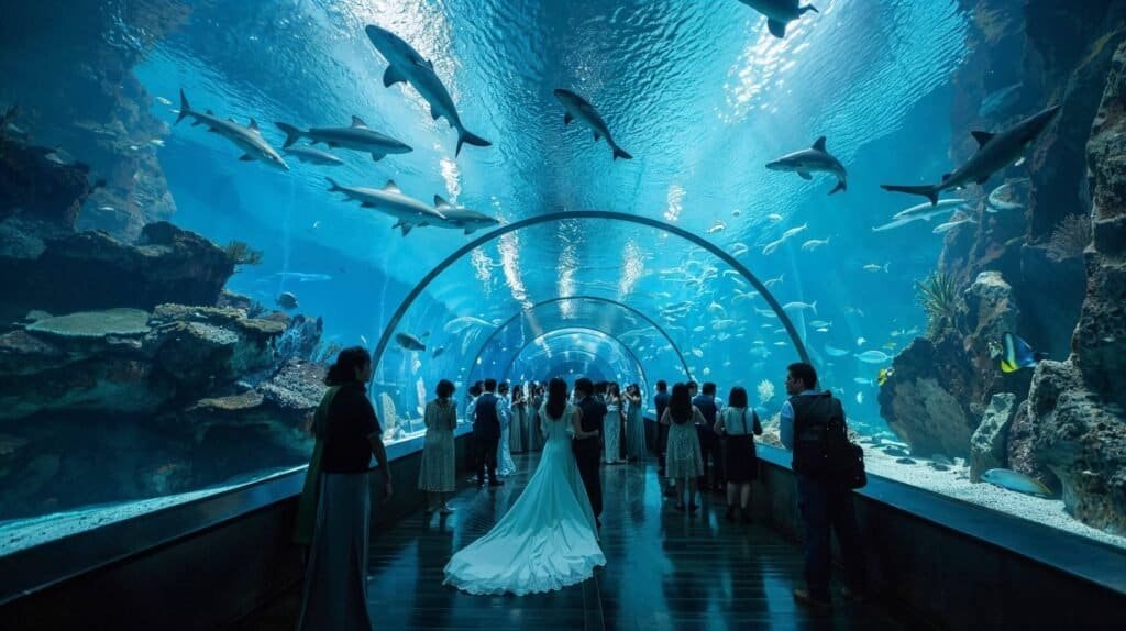 Hochzeit im Aquarium