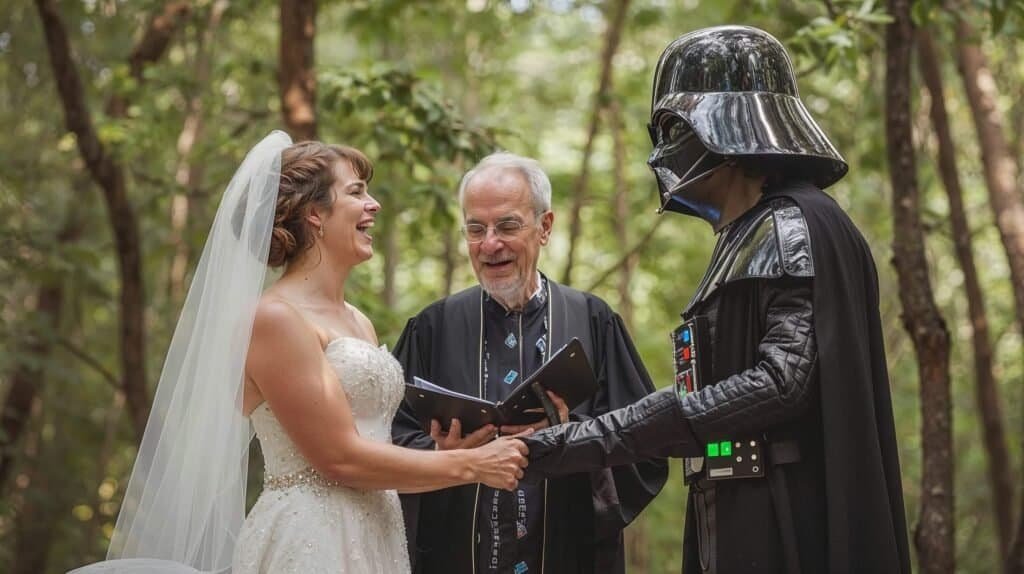 Darth Vader heiratet Braut