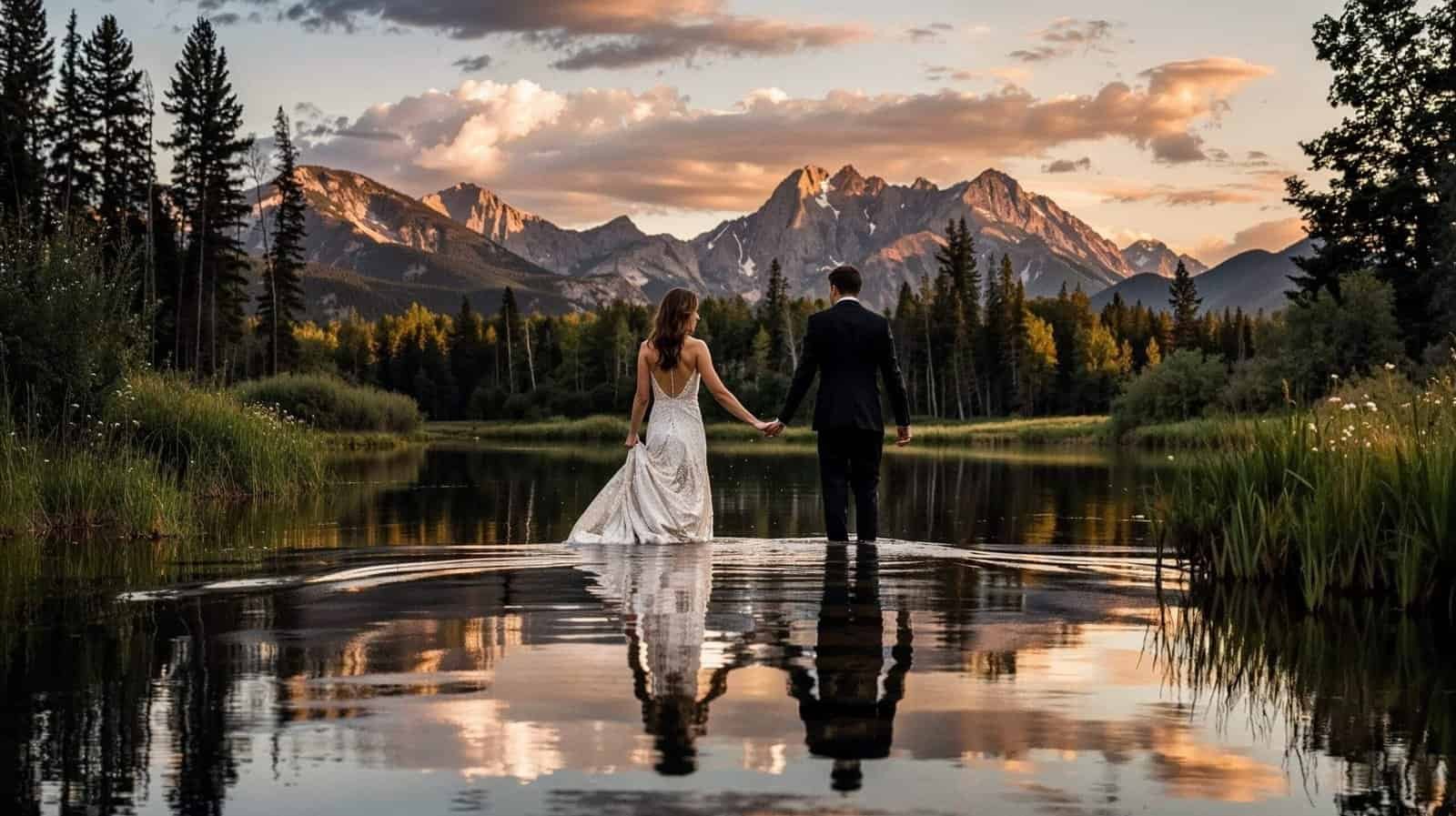 Foto Spiegelung Hochzeit